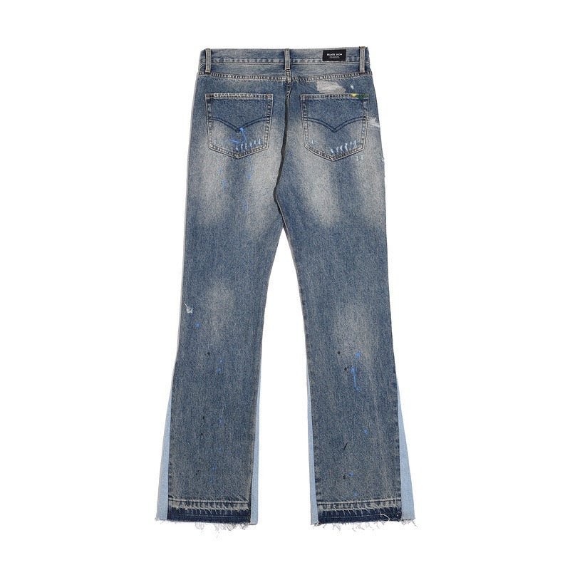 "Wavy" Flared Denim - Elloria