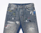 "Wavy" Flared Denim - Elloria