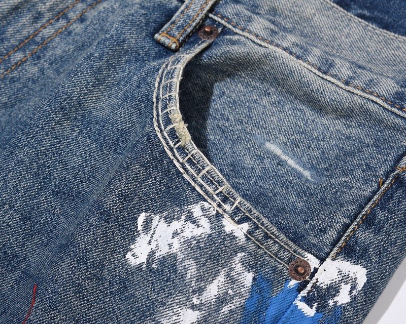 "Wavy" Flared Denim - Elloria
