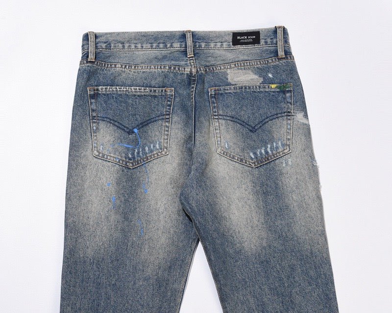 "Wavy" Flared Denim - Elloria