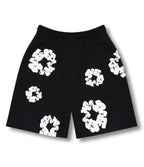 "Flower" Shorts Black
